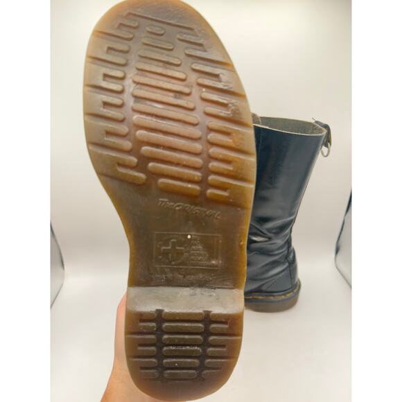 Vintage Dr Martens 1420 14 Eye black leather Combat boots England m 5 W 6 - Picture 12 of 12